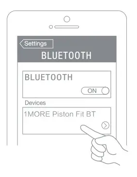 1MORE E1028BT Piston Fit Bluetooth In Ear Headphone- Bluetooth Pairing