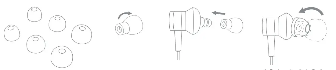 1MORE E1028BT Piston Fit Bluetooth In Ear Headphone- Silicone Tips