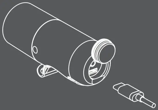 knog B0921GMFFD Plugger Bike Light - charging