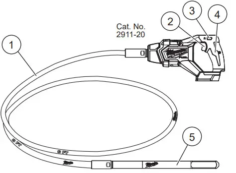 milwaukee M18 Fuel Pencil Vibrator - DESCRIPTION