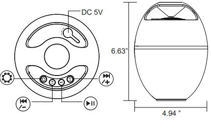 Bestway CT214 Flowclear 58700E Floating LED Bluetooth Speaker fig3