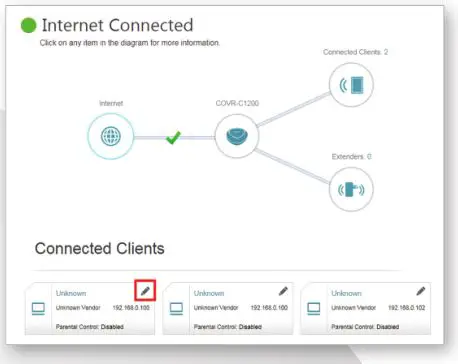 D-Link Seamless Wi-Fi System - Connected Clients