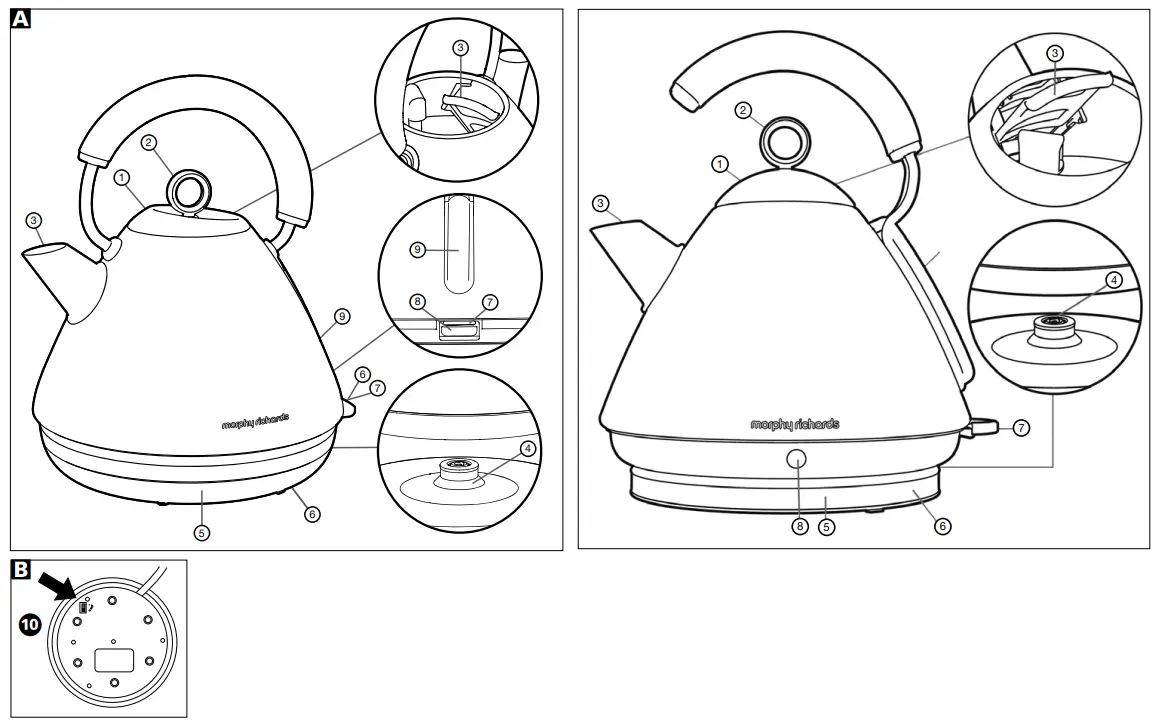 morphy richards Accents 102105 Traditional Kettle -fig