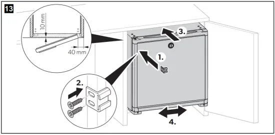 Mounting the sliding hinge