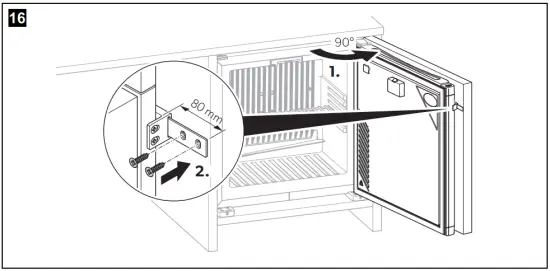 Mounting the sliding hinge
