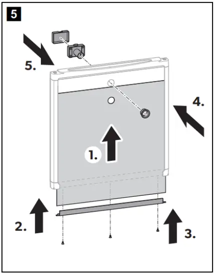 Changing the decorative plate