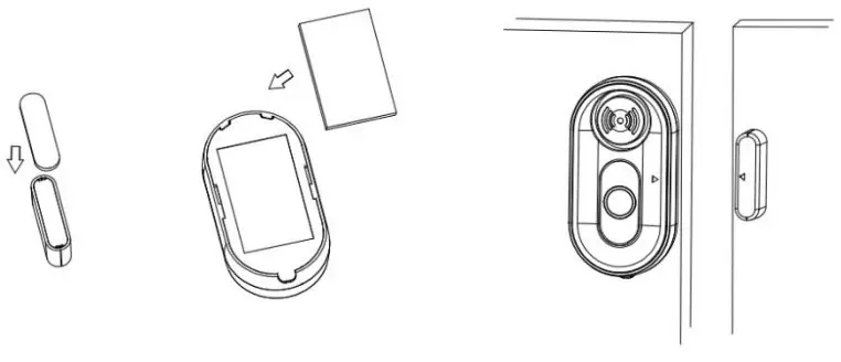 Honghu Electronic WA01 Wireless Door Magnetic Alarm - Receiver