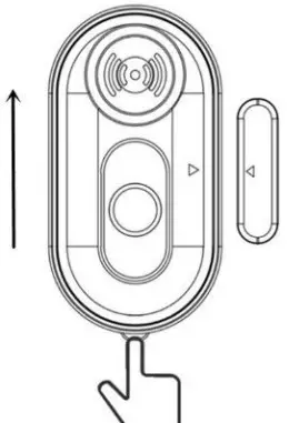 Honghu Electronic WA01 Wireless Door Magnetic Alarm - Removal
