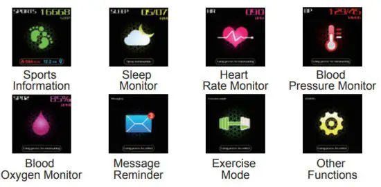 KESSARIS Y16 T Smart Bracelet - Clockfaces