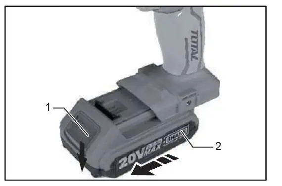 TOTAL TOOLS TOL1200215 Cordless Impact Drill 2