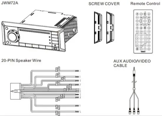 JENSEN JWM72A Mobile Audio System-1