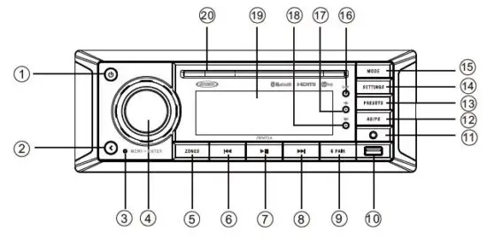 JENSEN JWM72A Mobile Audio System-11