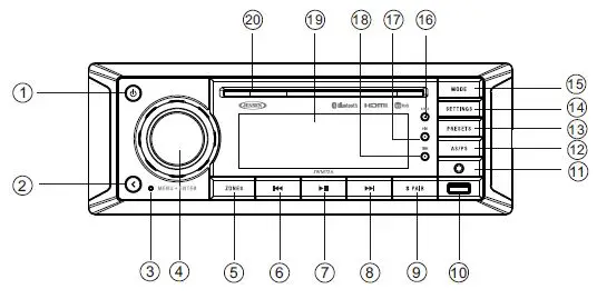 JENSEN JWM72A Mobile Audio System-9