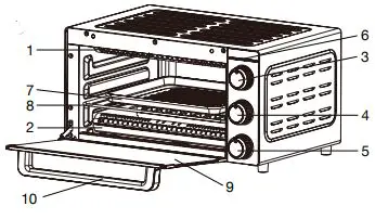 salton TO2091BK Toaster Oven 1