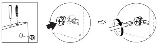 DEVAISE ASNG010 Wood 5 Drawer Storage Cabinet - MINIFIX POSITION