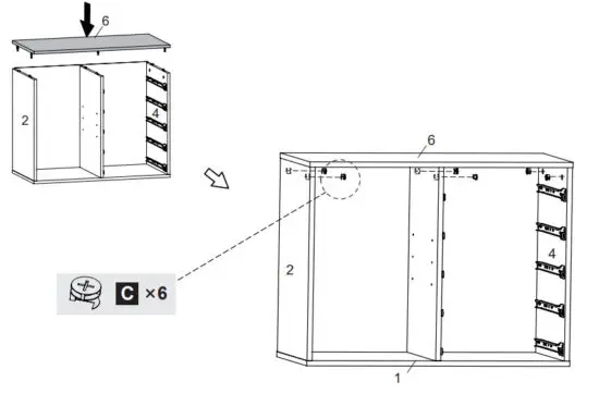DEVAISE ASNG010 Wood 5 Drawer Storage Cabinet - REMARK 11