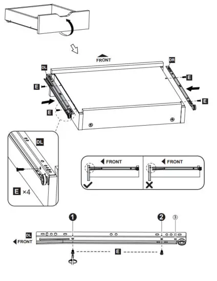 DEVAISE ASNG010 Wood 5 Drawer Storage Cabinet - REMARK 18