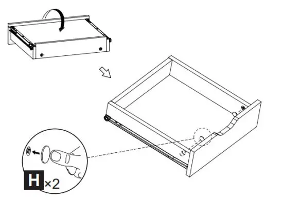 DEVAISE ASNG010 Wood 5 Drawer Storage Cabinet - REMARK 19