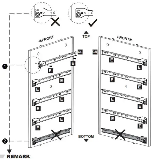 DEVAISE ASNG010 Wood 5 Drawer Storage Cabinet - REMARK 3