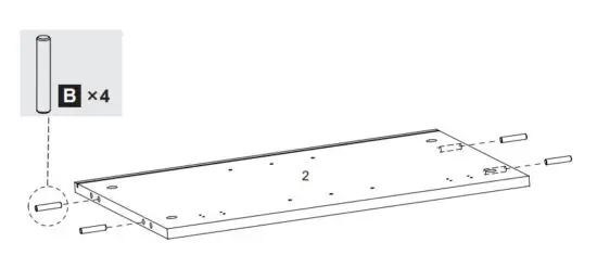 DEVAISE ASNG010 Wood 5 Drawer Storage Cabinet - REMARK 5