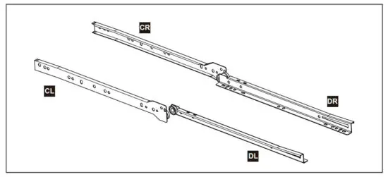 DEVAISE ASNG010 Wood 5 Drawer Storage Cabinet - REMARK