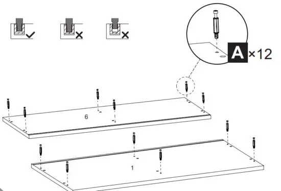 DEVAISE ASNG010 Wood 5 Drawer Storage Cabinet - REMARK 6