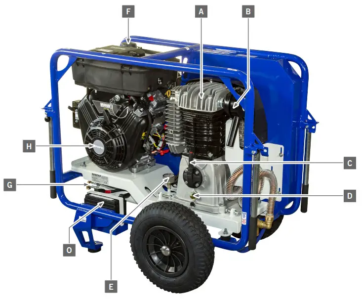 EUROPRO 91318 50th Compressor Generator - COMPONENTS EUROPRO 100TH