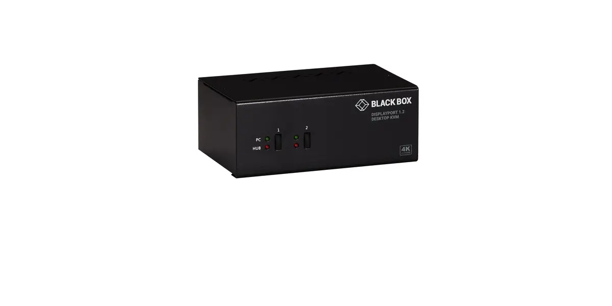 Black Box Kv6222dp Dual-monitor Dp 1.2 Usb 3 Kvm Switch User Guide