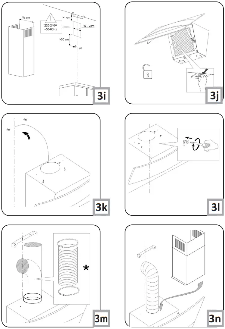 Amica OKC623S Kitchen Extractor Hood fig 2