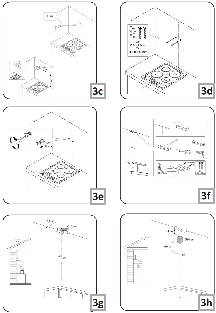 Amica OKC623S Kitchen Extractor Hood fig 3
