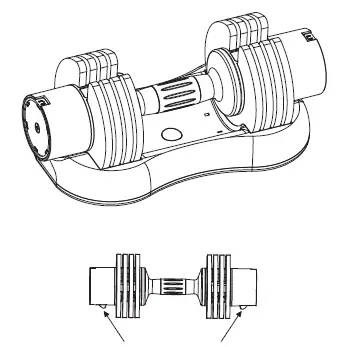 COSTWAY-FH10049-Adjustable-Dumbbell -FUG 1