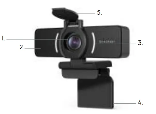 AMCREST AWC205-B 1080P ProStream HD Webcam 1