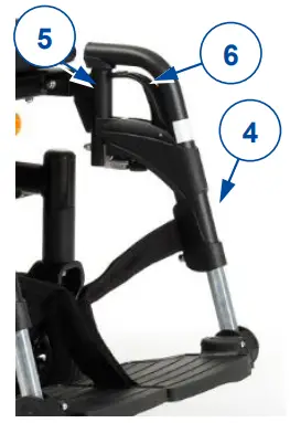 Mounting or removing the footrest