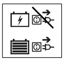 Disconnect the battery charger