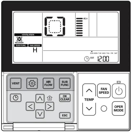 LG LZ-H100GBA4 ERV Heat Recovery Ventilation System - ventilation