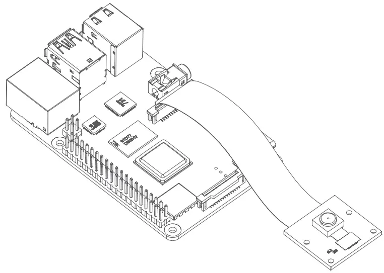 ArduCam B0390 8MP IMX219 Stock Lens Fixed Focus