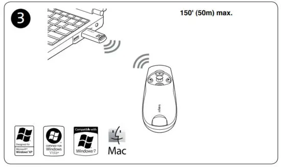 Kensington K72426AM Presenter Expert Green Laser Presenter with Cursor Control - figure 3