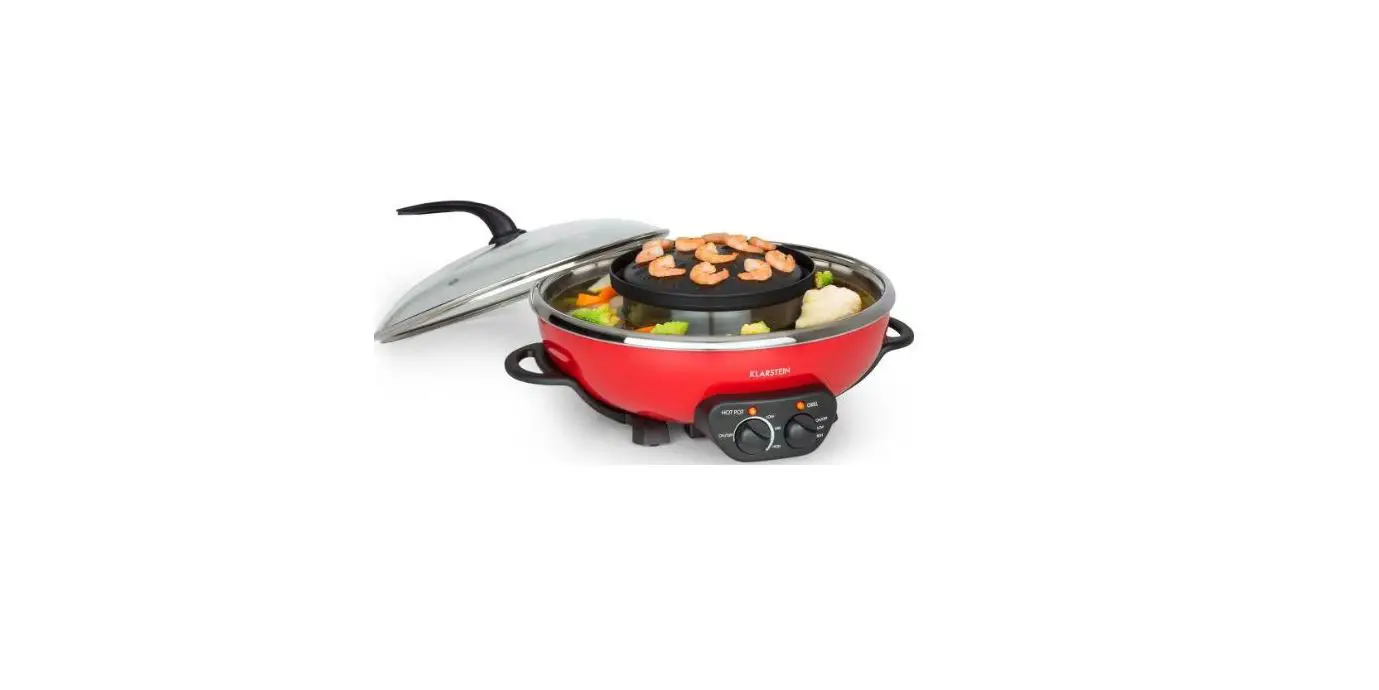 Klarstein 10035431 Szechuan Hot Pot With Grill Plate Instruction Manual
