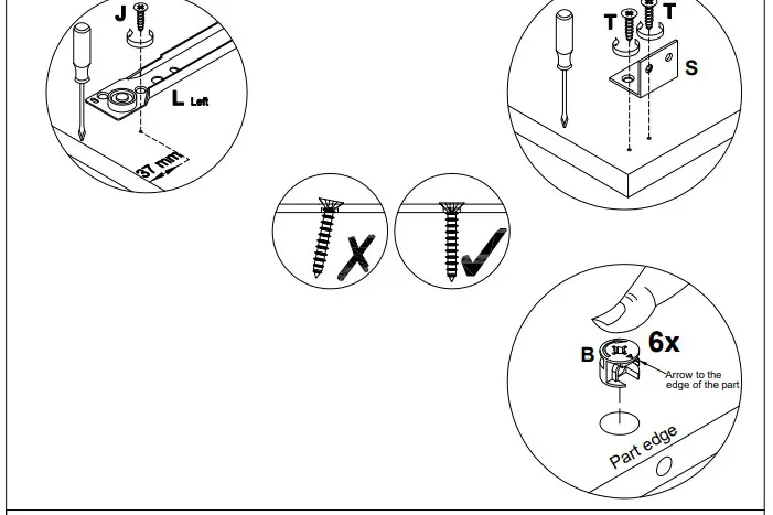 A T HOME Tiverton Double storage HARDWARE LI;S'T