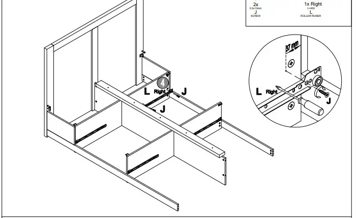 A T HOME Tiverton Double storage HARDWARdE LIS2
