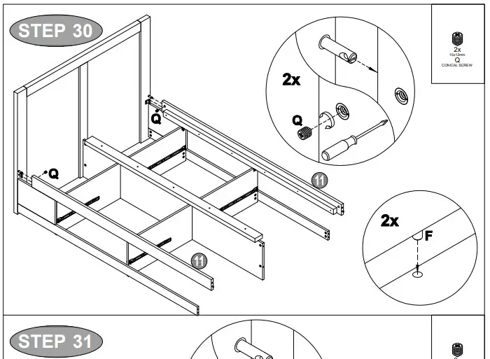 A T HOME Tiverton Double storage HARDWARjndE LIS2