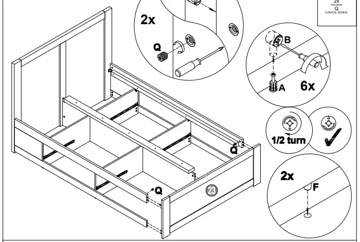 A T HOME Tiverton Double storage HARDWAmRdE LIS2