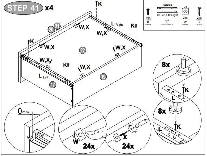 A T HOME Tiverton Double storage HARDWAn R Ev hLIST
