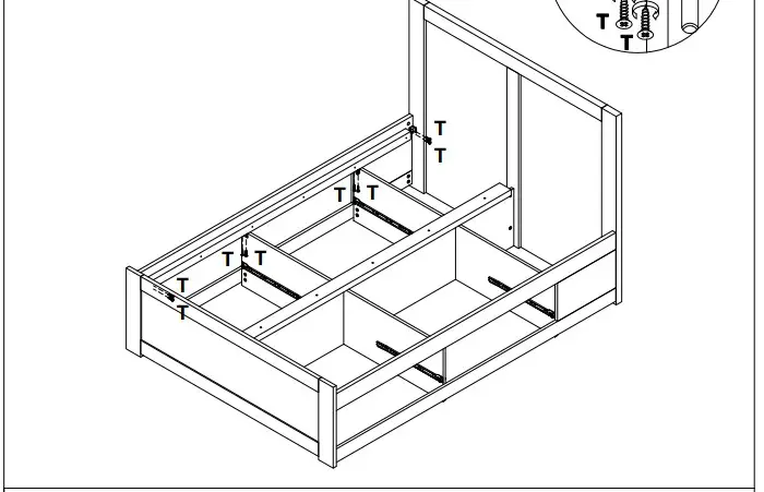 A T HOME Tiverton Double storage HARDWAnR E hLIST