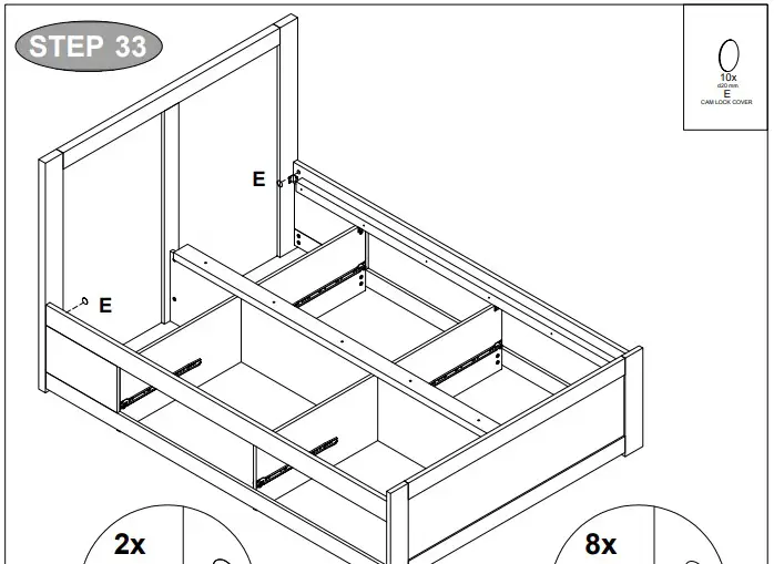 A T HOME Tiverton Double storage HARDWAnuR E hLIST