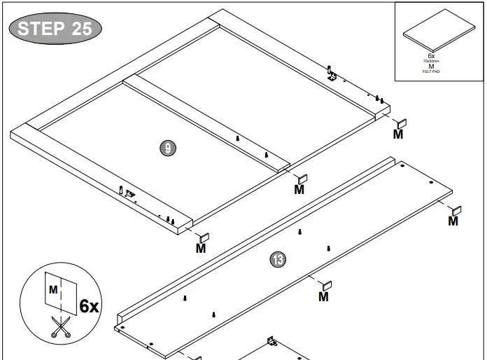 A T HOME Tiverton Double storage HARDWmARmE hLIST