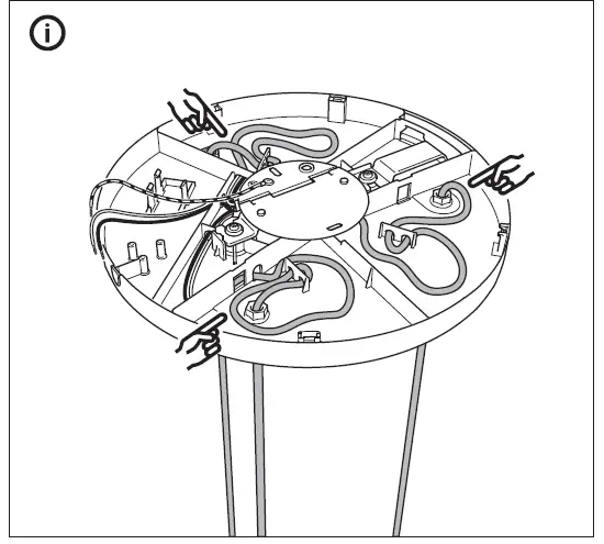 IKEA 704.992.65 Hoegvind Pendent Lamp with 3 Lamps Nickel Plated fig 3