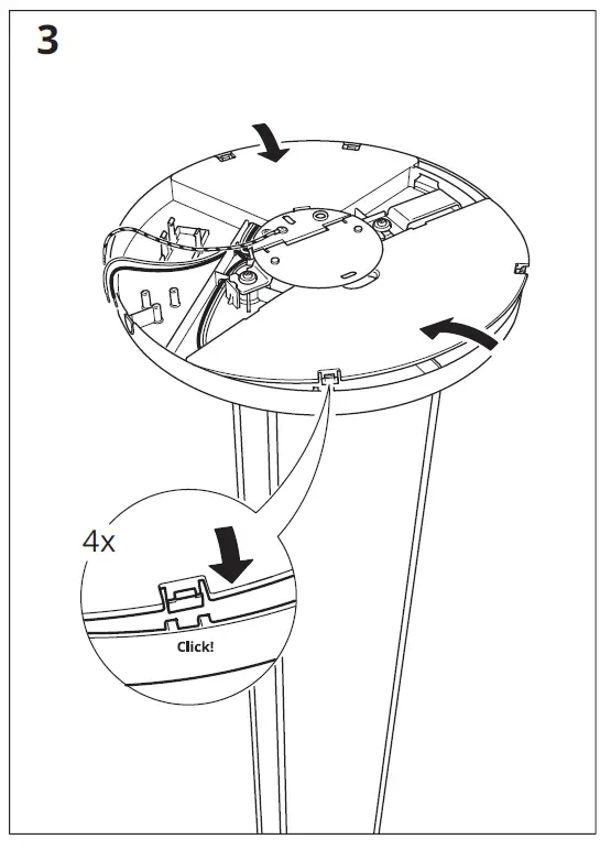 IKEA 704.992.65 Hoegvind Pendent Lamp with 3 Lamps Nickel Plated fig 4
