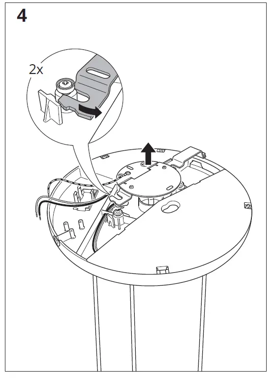 IKEA 704.992.65 Hoegvind Pendent Lamp with 3 Lamps Nickel Plated fig 5