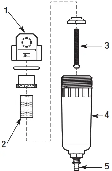 HUSKY 401 901 Mini General Purpose Air Compressor Filter - Operation